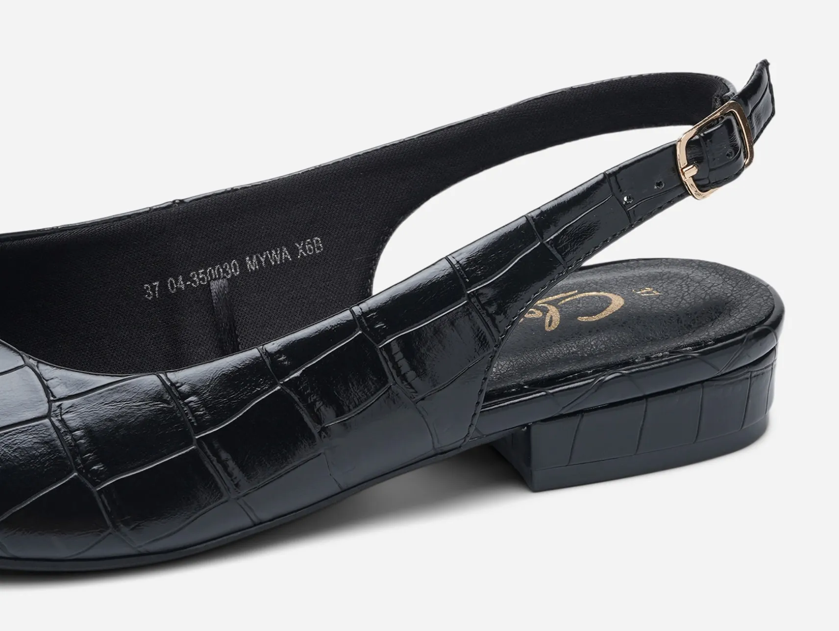 CLOU, Ballerinaskor med slingback