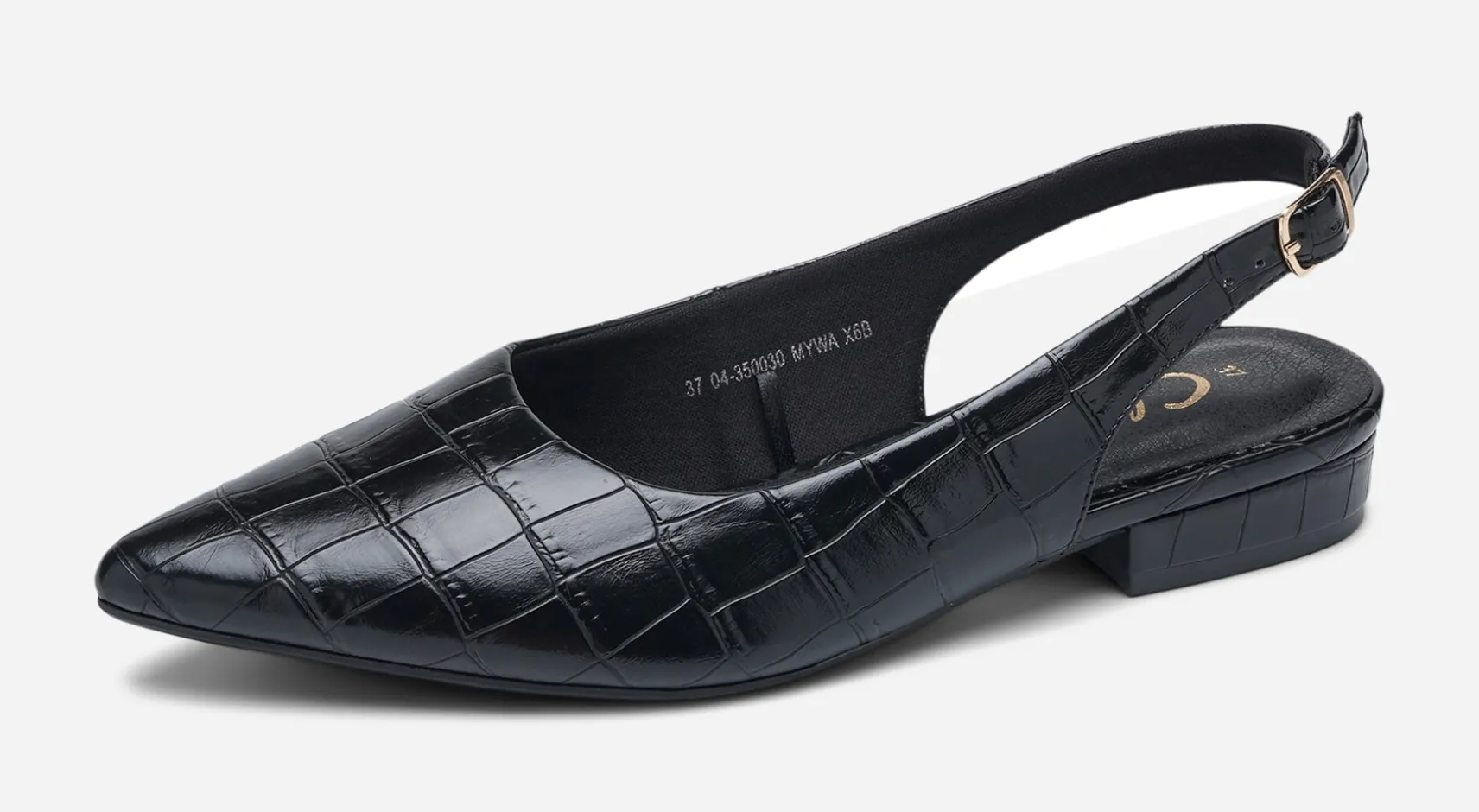 CLOU, Ballerinaskor med slingback