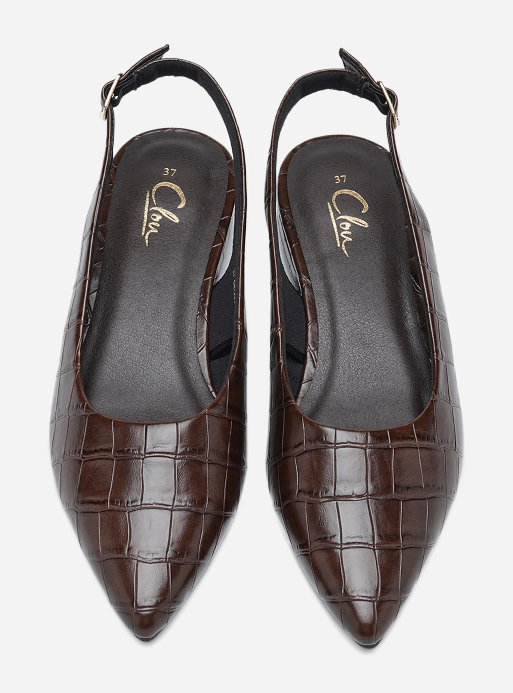 CLOU, Ballerinaskor med slingback