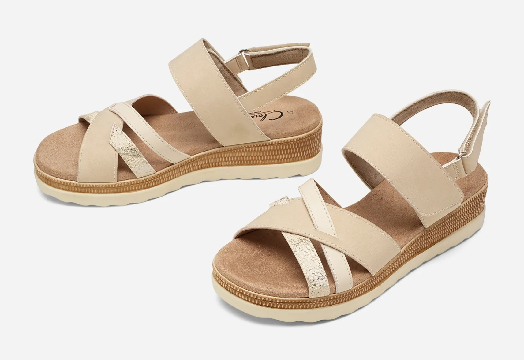 CLOU COMFORT, Sandaletter med remmar