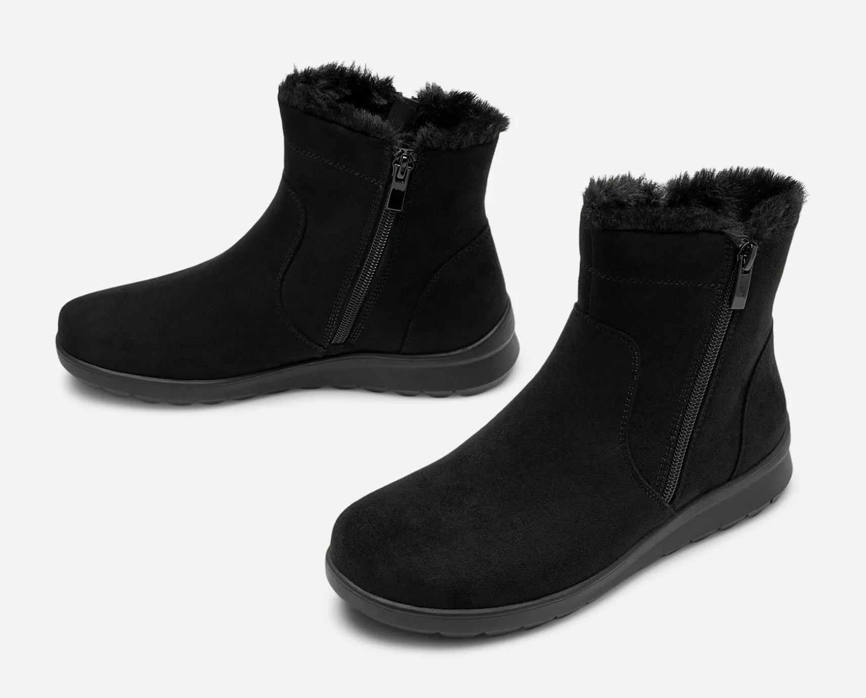 CLOU COMFORT, Varmfodrade boots med dragkedja