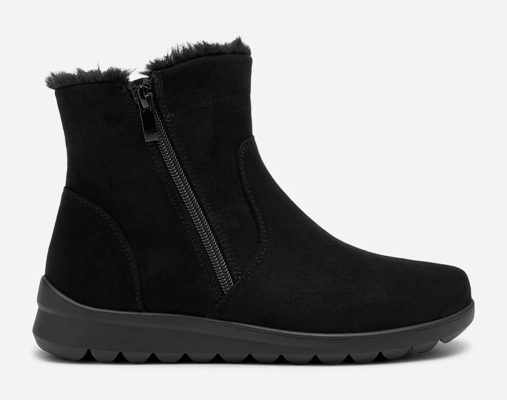 CLOU COMFORT, Varmfodrade boots med dragkedja