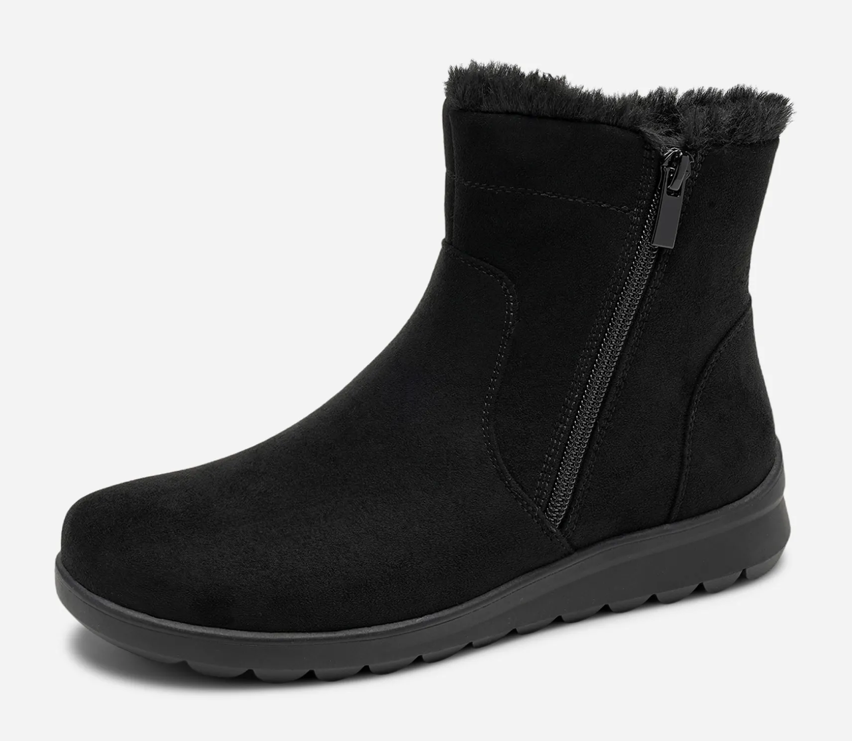 CLOU COMFORT, Varmfodrade boots med dragkedja