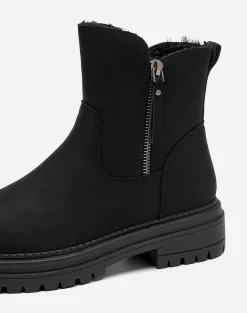 CLOU, Varmfodrade boots med dragkedja