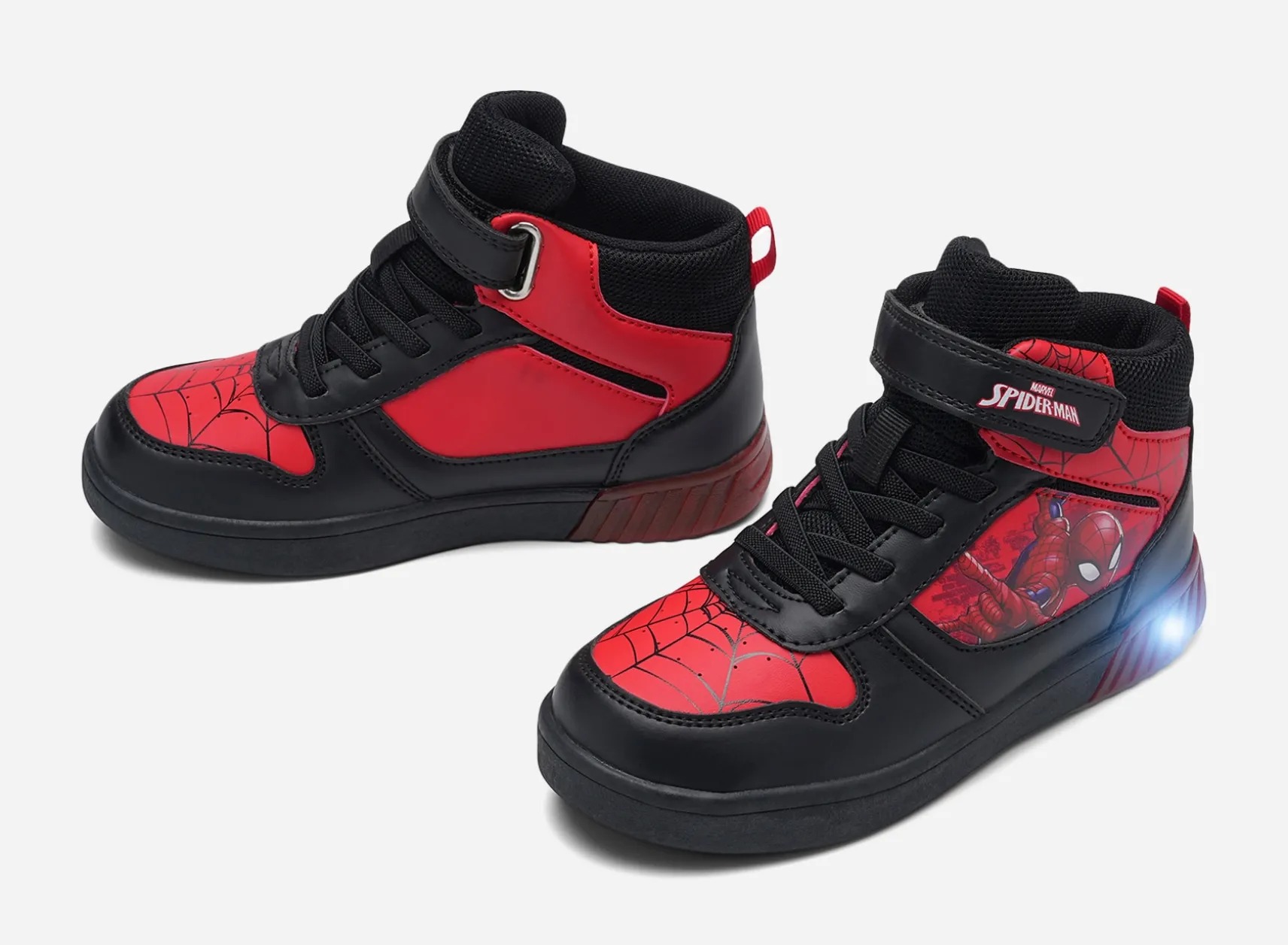 SPIDERMAN, Fleecefodrade höga sneakers