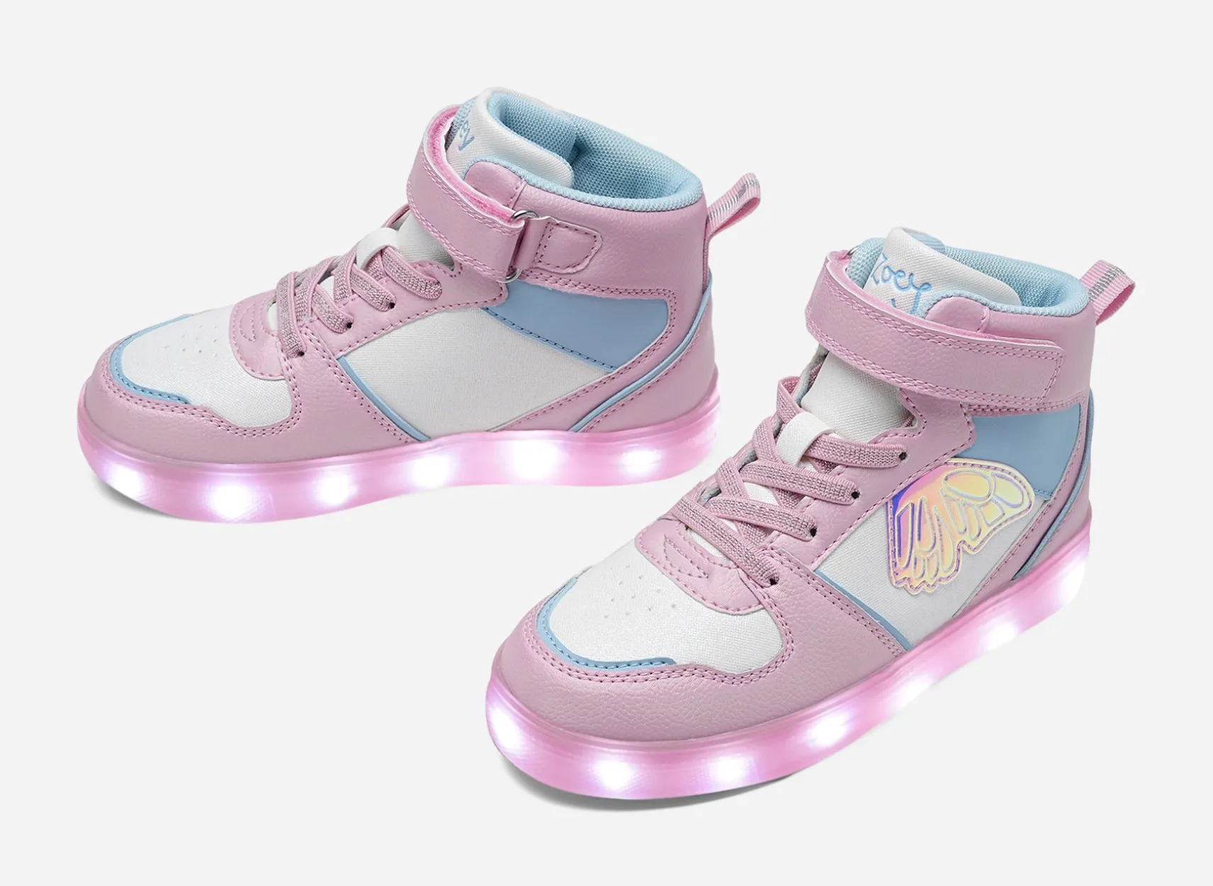 ZOEY, Höga sneakers med blinkande sula