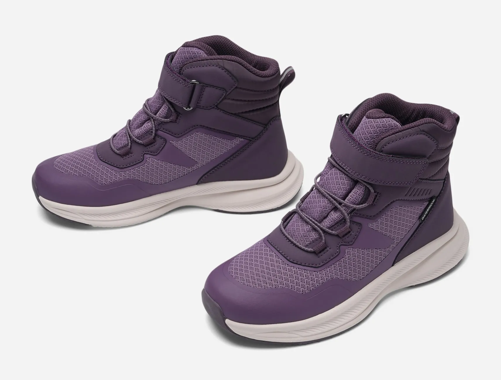 ZOEY, Varmfodrade höga sneakers waterproof